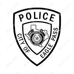 Eagle Pass Texas Police Patch SVG Vector911