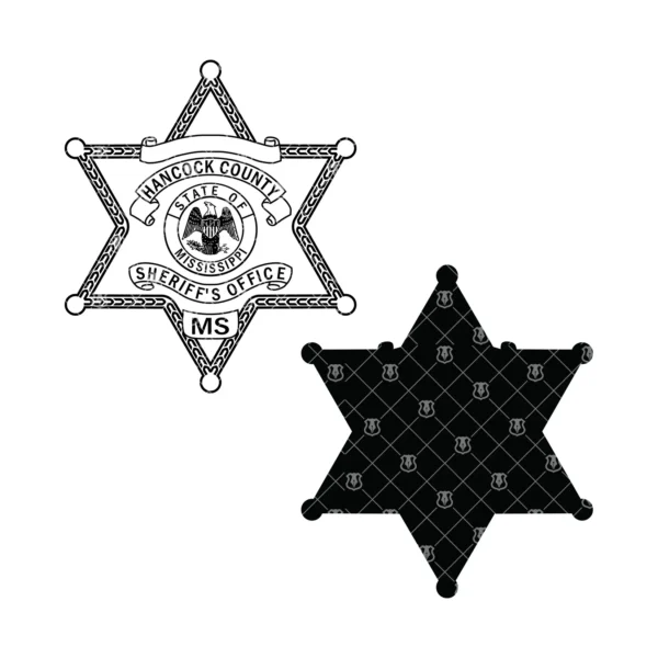 Hancock County Mississippi Sheriffs Office Badge - Image 3