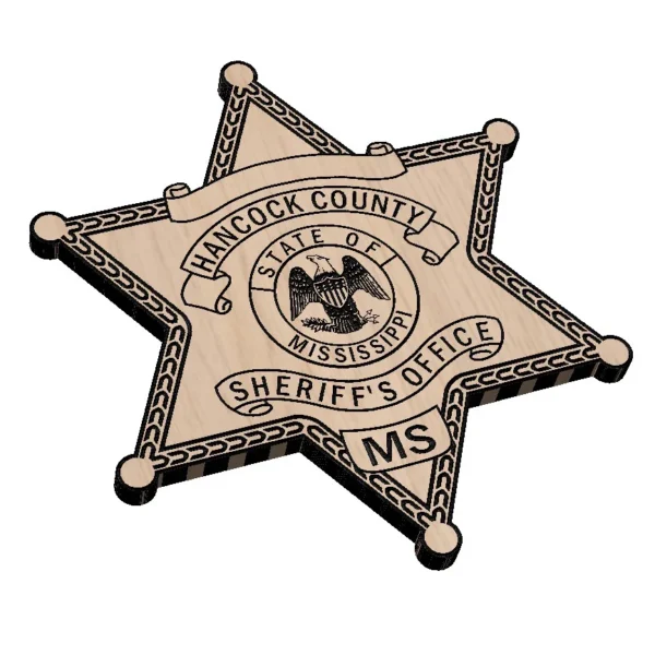 Hancock County Mississippi Sheriffs Office Badge - Image 2