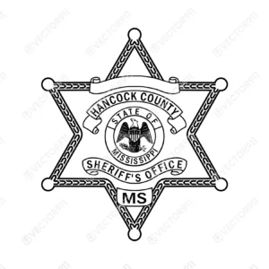 Hancock County Mississippi Sheriffs Office Badge SVG Vector911