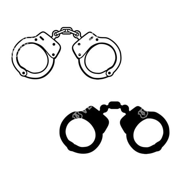 Handcuffs Restraints Clipart - Image 3