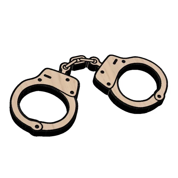 Handcuffs Restraints Clipart - Image 2