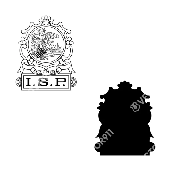 Illinois State Police Hat Badge - Image 3