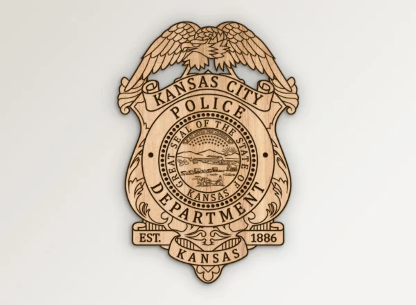 Kansas City Kansas Police Department Badge SVG Vector911