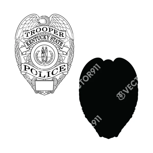 Kentucky State Police Trooper Badge - Image 3