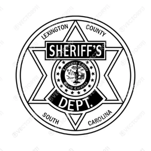 Lexington County South Carolina Sheriffs Department Badge SVG Vector911