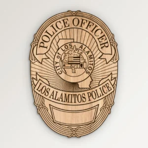 Los Alamitos California Police Officer Badge SVG Vector911