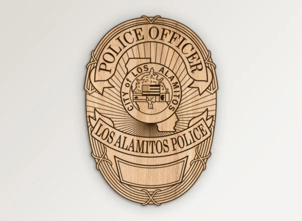 Los Alamitos California Police Officer Badge SVG Vector911