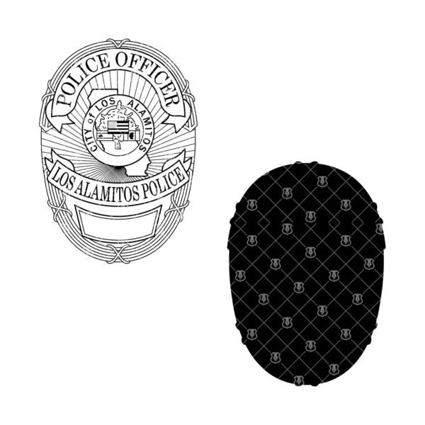 Los Alamitos California Police Officer Badge - Image 3