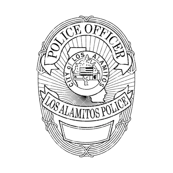 Los Alamitos California Police Officer Badge - Image 2