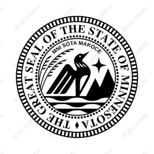 Great State Seal of Minnesota SVG Vector911