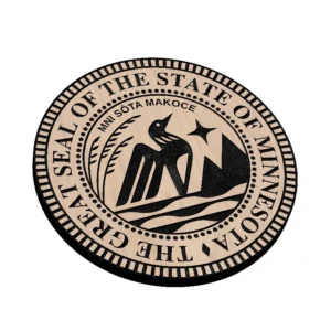 Minnesota State Seal Wood