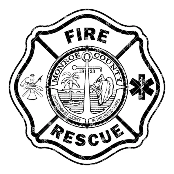 Monroe County Florida Fire Rescue Emblem - Image 2