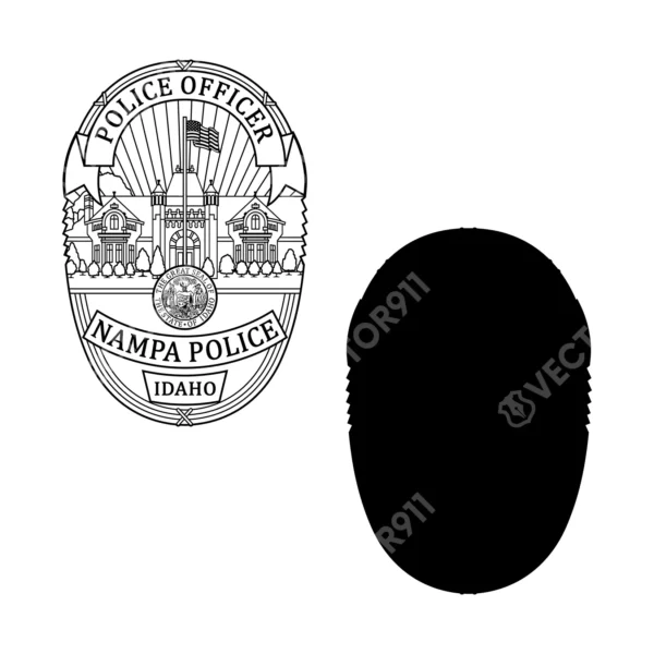 Nampa Idaho Police Officer Badge - Image 3