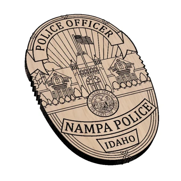 Nampa Idaho Police Officer Badge - Image 2