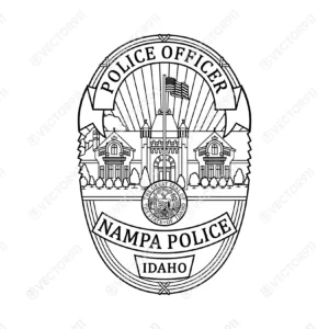 Nampa Idaho Police Officer Badge SVG Vector911