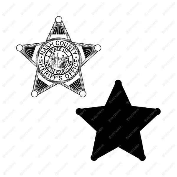 Nash County North Carolina Sheriffs Office Badge - Image 3