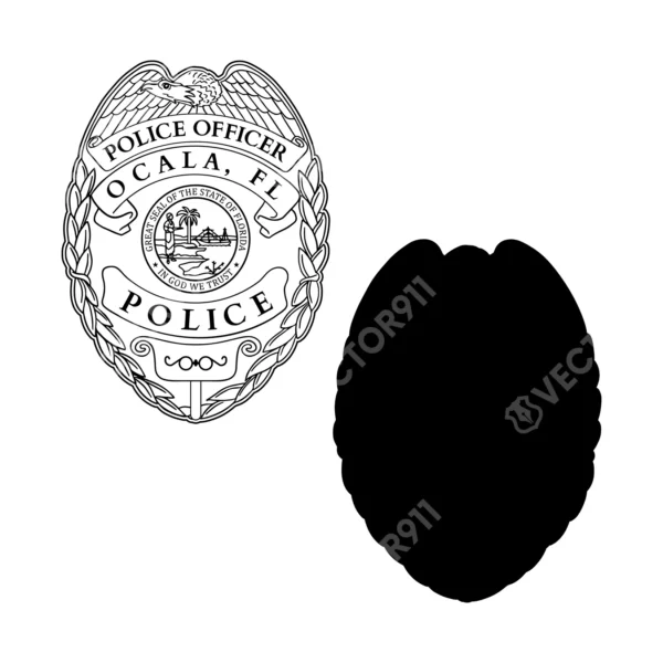 Ocala Florida Police Officer Badge - Image 3