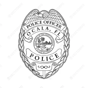 Ocala Florida Police Badge SVG Vector911