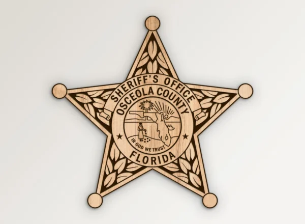 Osceola County Florida Sheriffs Office Badge SVG Vector911