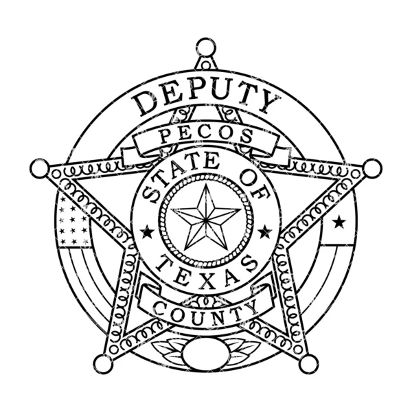 Pecos County Texas Sheriffs Deputy Badge - Image 2