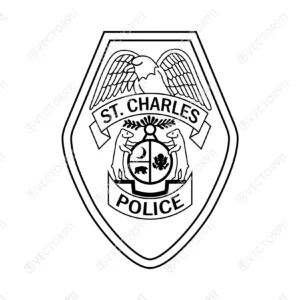 St Charles Missouri Police Department Patch SVG Vector911