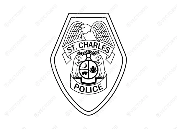 St Charles Missouri Police Department Patch SVG Vector911