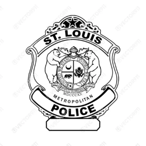 St Louis Missouri Police Badge SVG Vector911