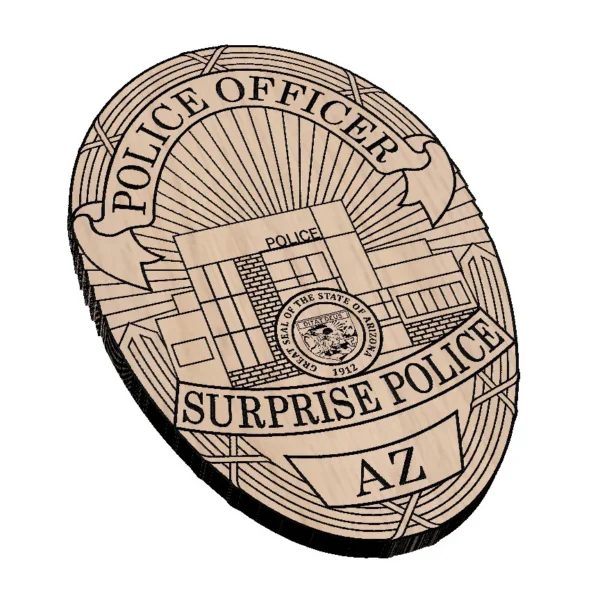 Surprise Arizona Police Officer Badge - Image 2