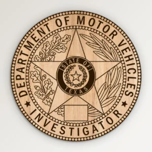 Texas Department of Motor Vehicles DMV Investigator Seal SVG Vector911