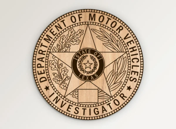 Texas Department of Motor Vehicles DMV Investigator Seal SVG Vector911