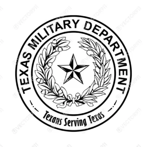 Texas Military Department Seal SVG Vector911