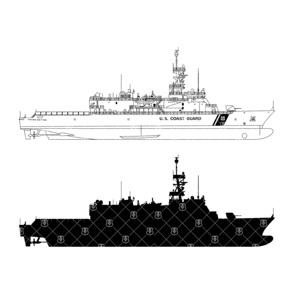 Coast Guard Offshore Patrol Cutter OPC Outline - Image 3