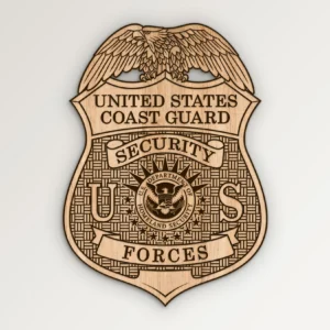 Coast Guard USCG Security Forces Badge SVG Vector911