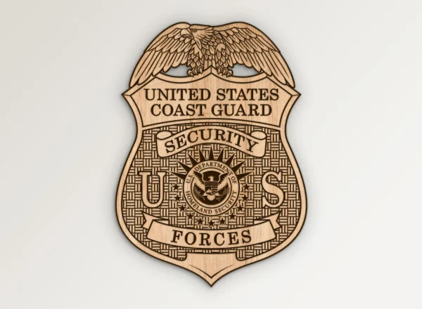 Coast Guard USCG Security Forces Badge SVG Vector911