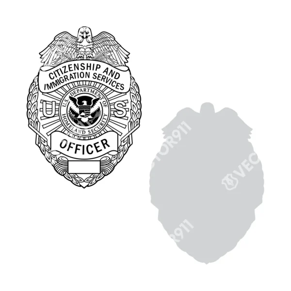 Citizenship and Immigration Services USCIS Officer Badge - Image 3