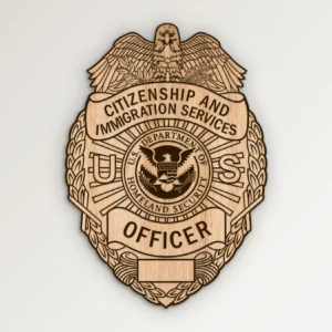 Citizenship and Immigration Services USCIS Officer Badge SVG Vector911