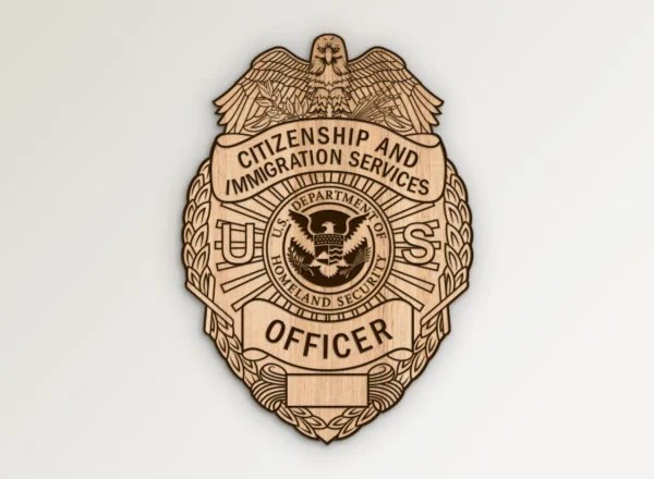 Citizenship and Immigration Services USCIS Officer Badge SVG Vector911