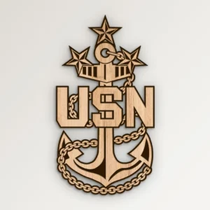 Master Chief Petty Officer of the Navy MCPON USN 3 Star Anchor SVG Vector911