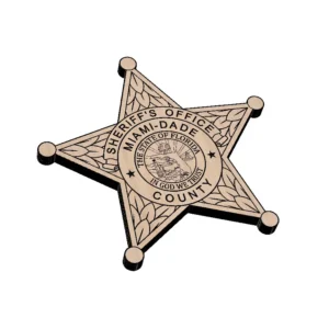 Alternative view of Miami-Dade County Florida Sheriffs Office Badge