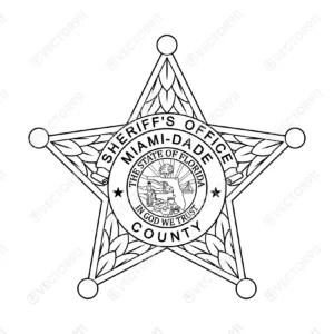 Our Miami-Dade Florida Sheriffs Office Badge SVG vector files Vector911