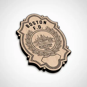 Alternative view of Boston Massachusetts Fire Department Firefighter Badge