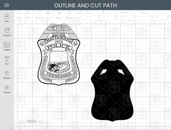 Chattanooga Tennessee Police Department Badge - Image 3