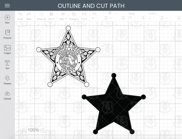 Highlands County Florida Sheriffs Office Star Badge - Image 3