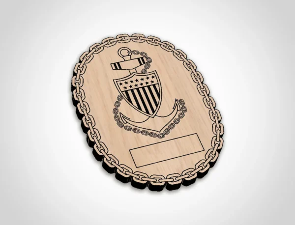 Coast Guard Senior Enlisted Leader Identification Command Chief Badges - Image 2