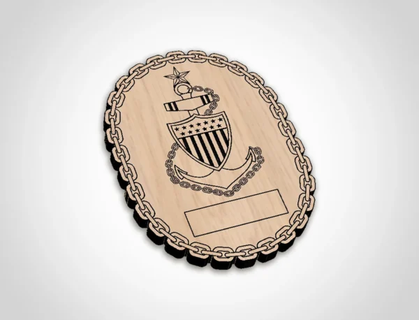 Coast Guard Senior Enlisted Leader Identification Command Chief Badges - Image 3