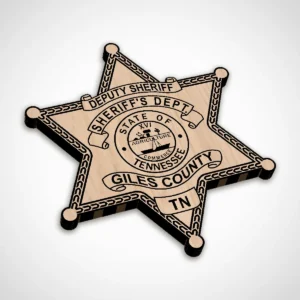 Alternative view of Giles County Tennessee Sheriff Department Deputy Badge