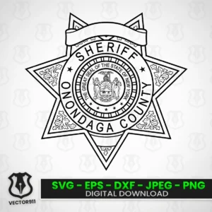Onondaga County New York Sheriff Badge SVG vector files vector911