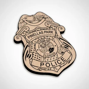 Alternative view of Pinellas Park Florida Police Department Badge