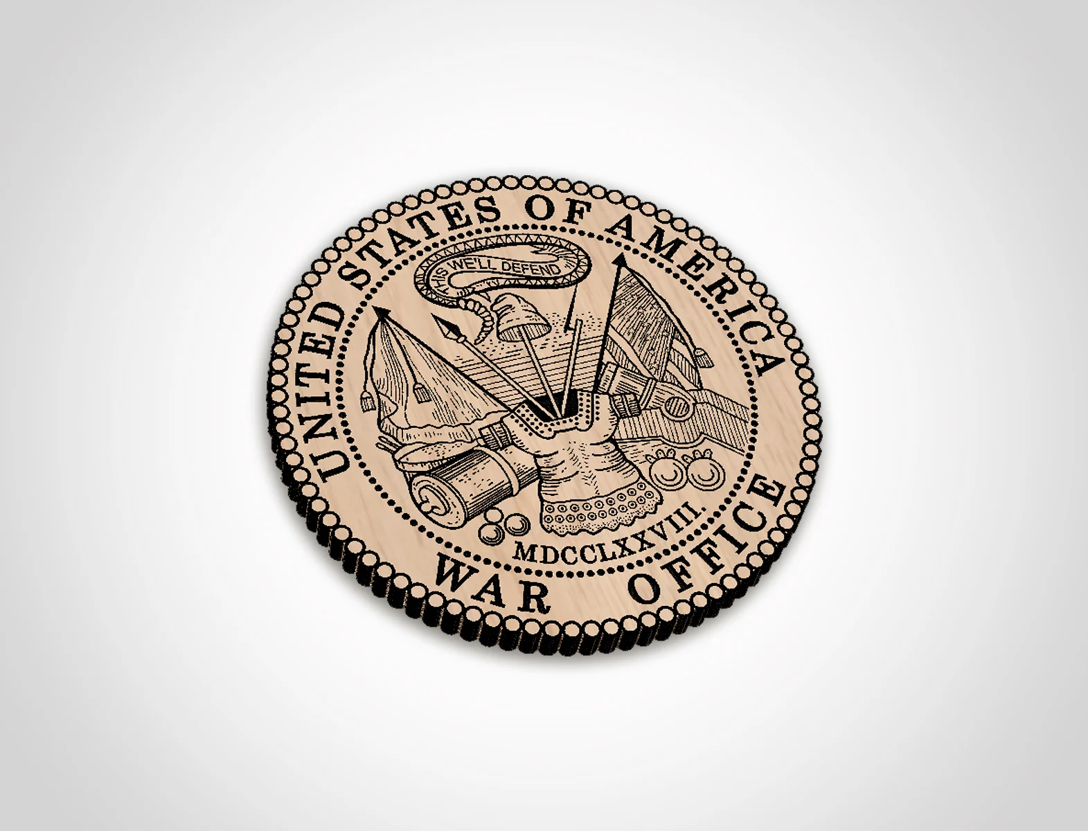 United States Department of War Office Vintage Style Seal - Image 2